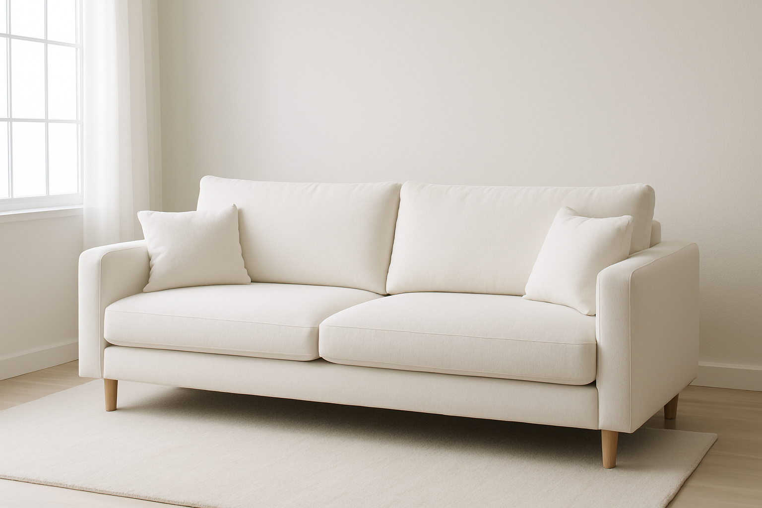 white sofa